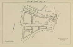 214224 Plattegrond van het 3e Kwartier (wijk H) te Utrecht, het terrein tussen de Van Asch van Wijckskade / Wijde ...